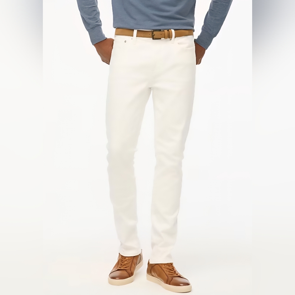 J. Crew Slim-fit flex jean in white 38x32